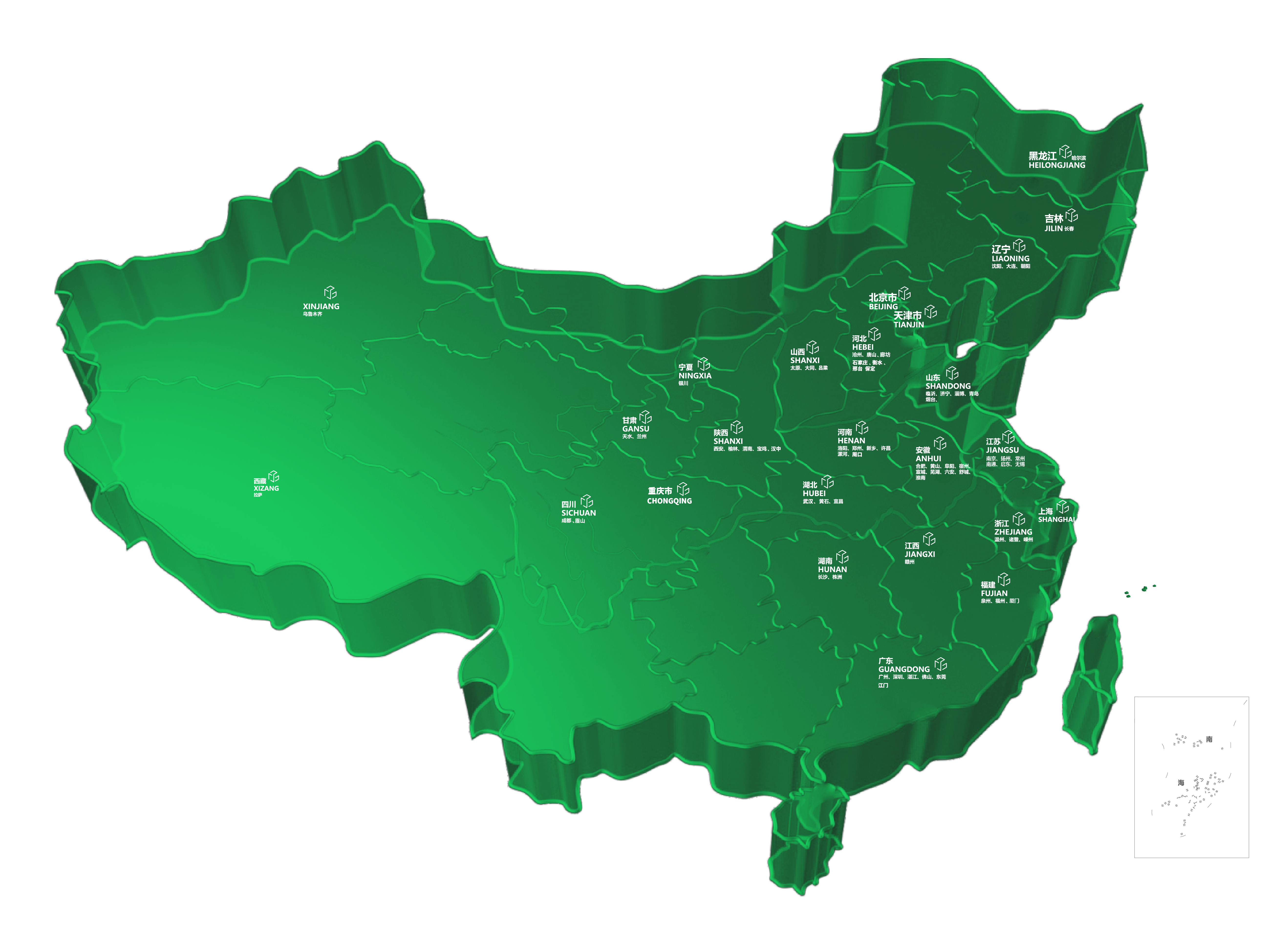 服务商分布地图